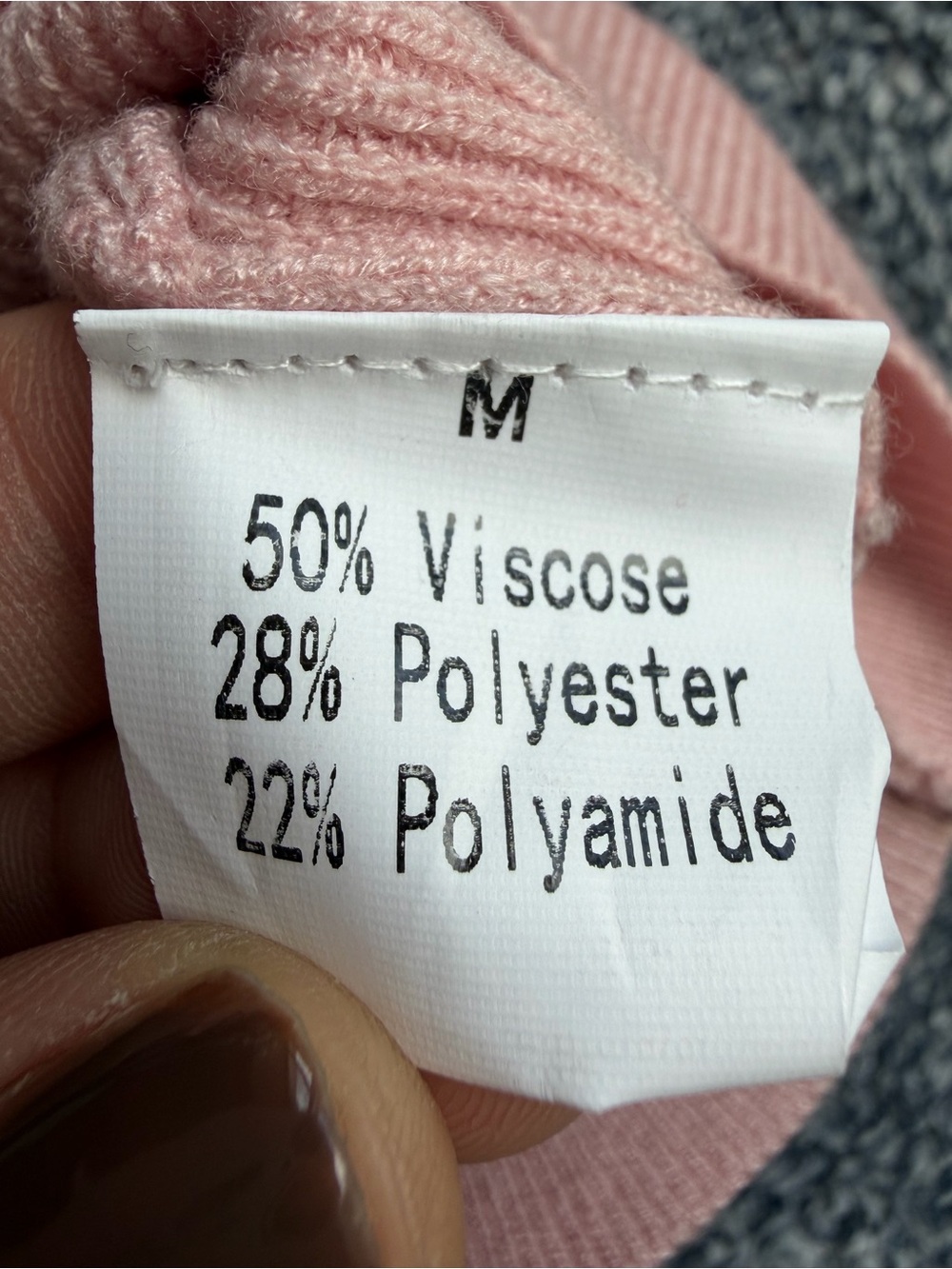 Soft Pink Ribbed Button-Front Women's Sweater - Picture 6 of 9